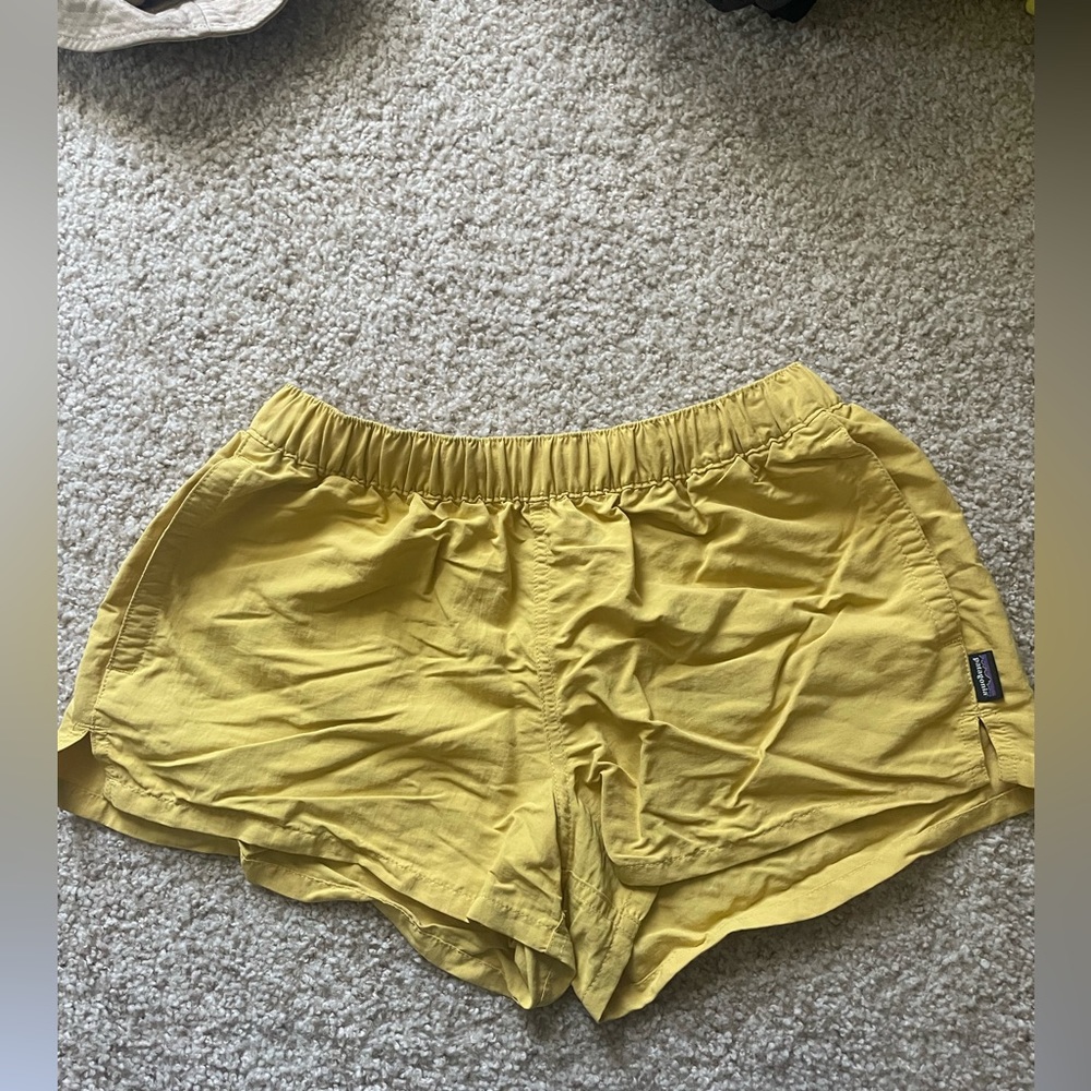 Patagonia Baggies 2 inch Yellow Shorts